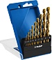 ЗУБР ТИТАН 10шт(1-10мм), Набор сверл по металлу, сталь Р6М5, класс А , титановое покрытие