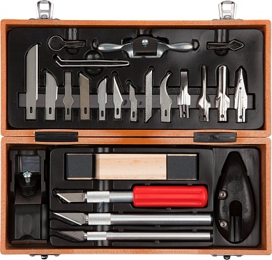 ЗУБР 23 предм., Резцы по дереву (18377-H23)18377-H23