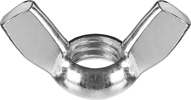 ЗУБР DIN 315 M5, барашковая гайка, цинк, 6 шт (303736-05)303736-05