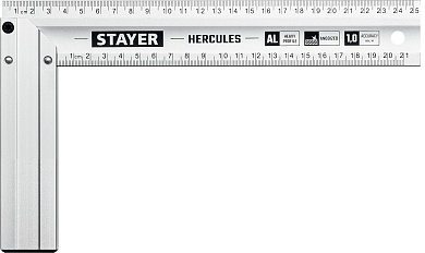 STAYER 250 мм, Жесткий столярный угольник (3432-25)3432-25
