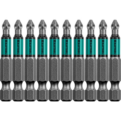 KRAFTOOL OPTIMUM PZ 2, 50 мм, 10 шт, Биты (26124-2-50-10)26124-2-50-10