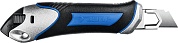 ЗУБР Титан-А, 18 мм, Металлический обрезиненный нож с автостопом, Профессионал (09177)09177_z02