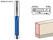 ЗУБР 12.7x38мм, хвостовик 12мм, фреза кромочная с нижним подшипником (3 лезвия)28728-12.7-38-12