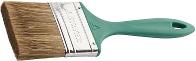 STAYER LASUR-EURO 75 мм, 3″ смешанная щетина, пластмассовая ручка, Плоская кисть (01081-75)01081-75