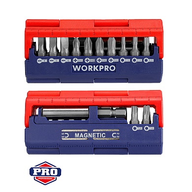 Биты с держателем 13 предметов WP221062 WORKPROWP221062