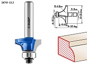 Кромочная калевочная фреза ЗУБР Профессионал №1, 22.2x9.4 мм, радиус 4.8 мм28701-22.2