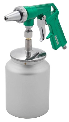 KRAFTOOL 5 бар, Пескоструйный пистолет с нижним бачком (06583)06583