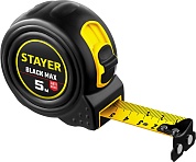 STAYER BlackMax 5м х 25мм, Рулетка с двумя фиксаторами (3410-05-25)3410-05-25_z02