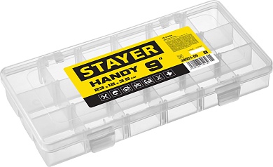 STAYER HANDY-9, 230 x 125 x 35 мм, (9″), Пластиковый органайзер (38051-09)38051-09_z01