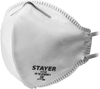 STAYER F-80 класс защиты FFP1, плоская, фильтрующая полумаска (11112)11112_z01