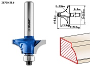 Кромочная калевочная фреза ЗУБР Профессионал №1, 28.6x12.2 мм, радиус 8 мм28700-28.6