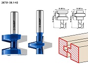 ЗУБР 38.1x28,6мм, хвостовик 12мм, Набор фрез пазо-шиповых28731-38.1-H2