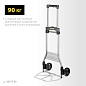 STAYER PROTruck до 90кг, каркас из стали, платформа из алюминия, платформа 39х28см, колёса d13см, вес 4 кг, складная хозяйственная тележка (38755-90)