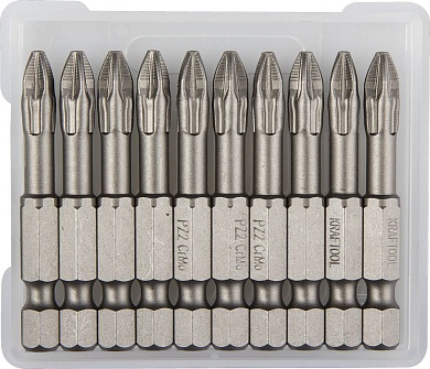 KRAFTOOL X-Drive PZ 2, 50 мм, 10 шт, Торсионные биты (26123-2-50-10)26123-2-50-10