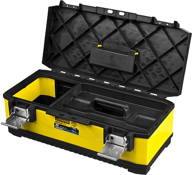 STAYER METALPro, 584 х 289 х 222 мм, (23″), Металлический ящик для инструментов, Professional (2-38011-21.5)2-38011-21.5_z01