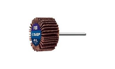 ЗУБР d 30 x 15 мм, P180, на шпильке d 3.2 мм, Круг шлифовальный лепестковый, Профессионал (36600-180)36600-180_z01