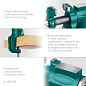 KRAFTOOL 3D-MINI 65/38 мм, Многофункциональные настольные тиски (32714-65)
