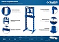 ЗУБР ПГД-12, 12т, Гидравлический пресс с домкратом и возвратными пружинами, Профессионал (43070-12)