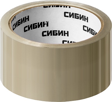 СИБИН 48 мм, 50 м 40 мкм, Клейкая лента прозрачная (12055-50-20)12055-50-50_z02