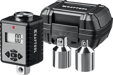 KRAFTOOL GRAND, 1/2″, 40-200 Нм, Динамометрический адаптер с переходниками (64044-200)64044-200