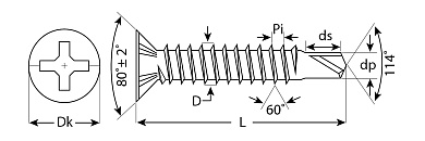 ЗУБР СОП 19 х 3.9 мм, сверло, оконный саморез, желтый цинк, 750 шт (4-300231-39-019)4-300231-39-019