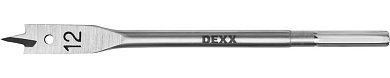 DEXX 12x152мм, сверло перовое по дереву, шестигранный хвостовик2945-12