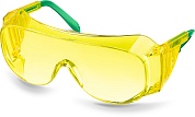 KRAFTOOL ULTRA жёлтые, линза увеличенного размера устойчивая к царапинам и запотеванию, открытого типа, защитные очки (110462)110462