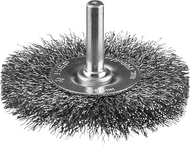 ЗУБР 63 мм, витая стальная проволока, 0.3 мм, Щетка дисковая, Профессионал (35198-063)35198-063_z02