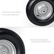 Пневматическое колесо GRINDA WP-20 380 мм для тачки (арт. 422401)422409