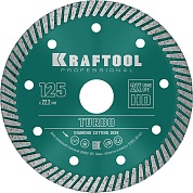 KRAFTOOL TURBO 125 мм (22.2 мм, 10х2.4 мм), алмазный диск (36682-125)36682-125