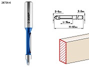 ЗУБР 6 x 19мм, хвостовик 8мм, фреза кромочная прямая со сверлом28726-6