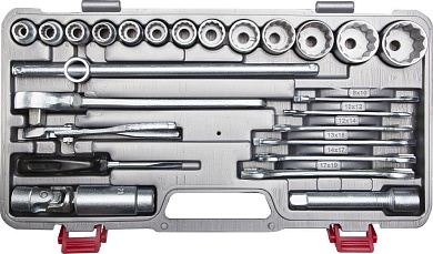 НИЗ ″АВТОМОБИЛИСТ″, 26 шт, 1/2″, Набор слесарно-монтажного инструмента в пластиковом кейсе (27625-H26)27625-H26
