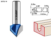 ЗУБР 19x17,5мм, угол 90°мм, фреза пазовая галтельная V-образная28752-19