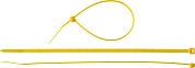 ЗУБР КС-Ж1 3.6 x 200 мм, нейлон РА66, кабельные стяжки желтые, 100 шт, Профессионал (309050-36-200)309050-36-200