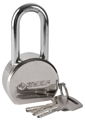 ЗУБР 55 мм, удлиненная дужка, навесной замок (37272-55)37272-55