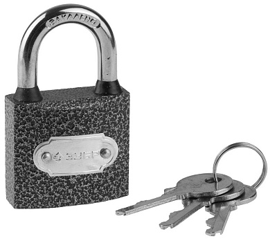 ЗУБР 38 мм, металлический корпус, навесной замок (3712-38)3712-38