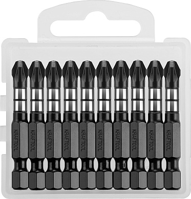 KRAFTOOL Impact Pro PZ 3, 50 мм, 10 шт, Ударные биты (26193-3-50-S10)26193-3-50-S10