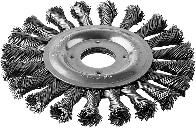 ЗУБР 125 мм, стальная проволоки 0.5 мм, Щетка дисковая, Профессионал (35190-125)35190-125_z02