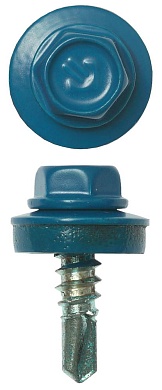 ЗУБР СКМ 5009 19 х 5.5 мм, неб.-голуб., кровельный саморез, 500 шт (4-300310-55-019-5009)4-300310-55-019-5009