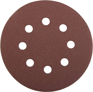Круг STAYER ″PROFI″ из абразивной бумаги на велкро основе, 8 отв., P120, 125мм, 5шт3580-125-120