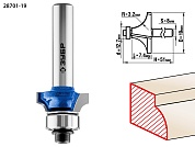 Кромочная калевочная фреза ЗУБР Профессионал №1, 19x7.4 мм, радиус 3.2 мм28701-19