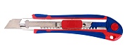 Нож универсальный выдвижной пластмассовый 18мм с автозагрузкой WP212011 WORKPROWP212011