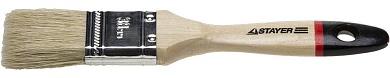 STAYER UNIVERSAL-EURO 38 мм, 1,5″ светлая натуральная щетина, деревянная ручка, Плоская кисть (0102-038)0102-038