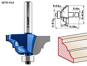 ЗУБР 42,8x19мм, радиус 6.3мм, фреза кромочная калевочная №428705-42.8