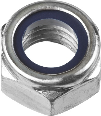 ЗУБР DIN 985 кл. пр. 6, M20, самостопорящаяся гайка с нейлоновым кольцом, цинк, 5 кг (303580-20)303580-20