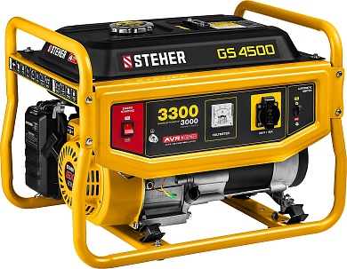 STEHER 3300 Вт, бензиновый генератор (GS-4500)GS-4500