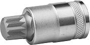 KRAFTOOL SPLINE, 1/2″, М16, Торцовая бита-головка (27911-16)27911-16_z01