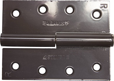 STAYER 100x75x3.0 мм, разъемная, правая, цвет коричневый, карточная петля (37613-100-3R)37613-100-3R