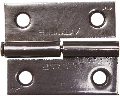 STAYER 50x43x1.8 мм, разъемная, правая, цвет коричневый, карточная петля (37613-50-3R)37613-50-3R