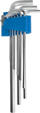 ЗУБР 9 шт, Набор длинных имбусовых ключей (27465-H9)27465-H9